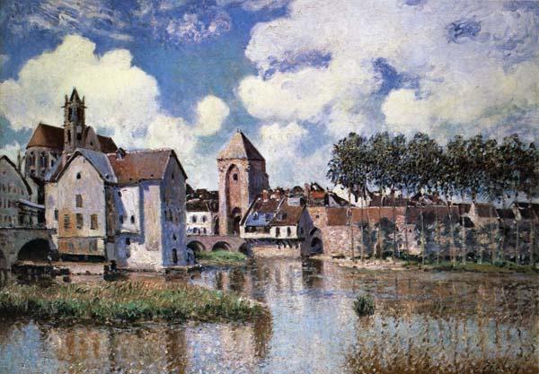 Alfred Sisley Moret-sur-Loing Norge oil painting art